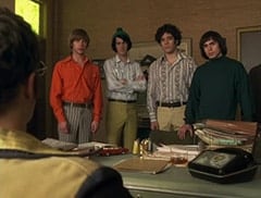 Peter Tork (L.B. Fisher), Mike Nesmith (Jeff Geddis), Micky Dolenz (Aaron Lohr), Davy Jones (George Stanchev)