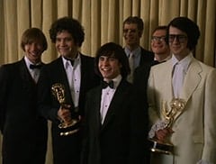 Peter Tork (L.B. Fisher), Micky Dolenz (Aaron Lohr), Davy Jones (George Stanchev), Harris (Stephen Bogaert), Mike Nesmith (Jeff Geddis)