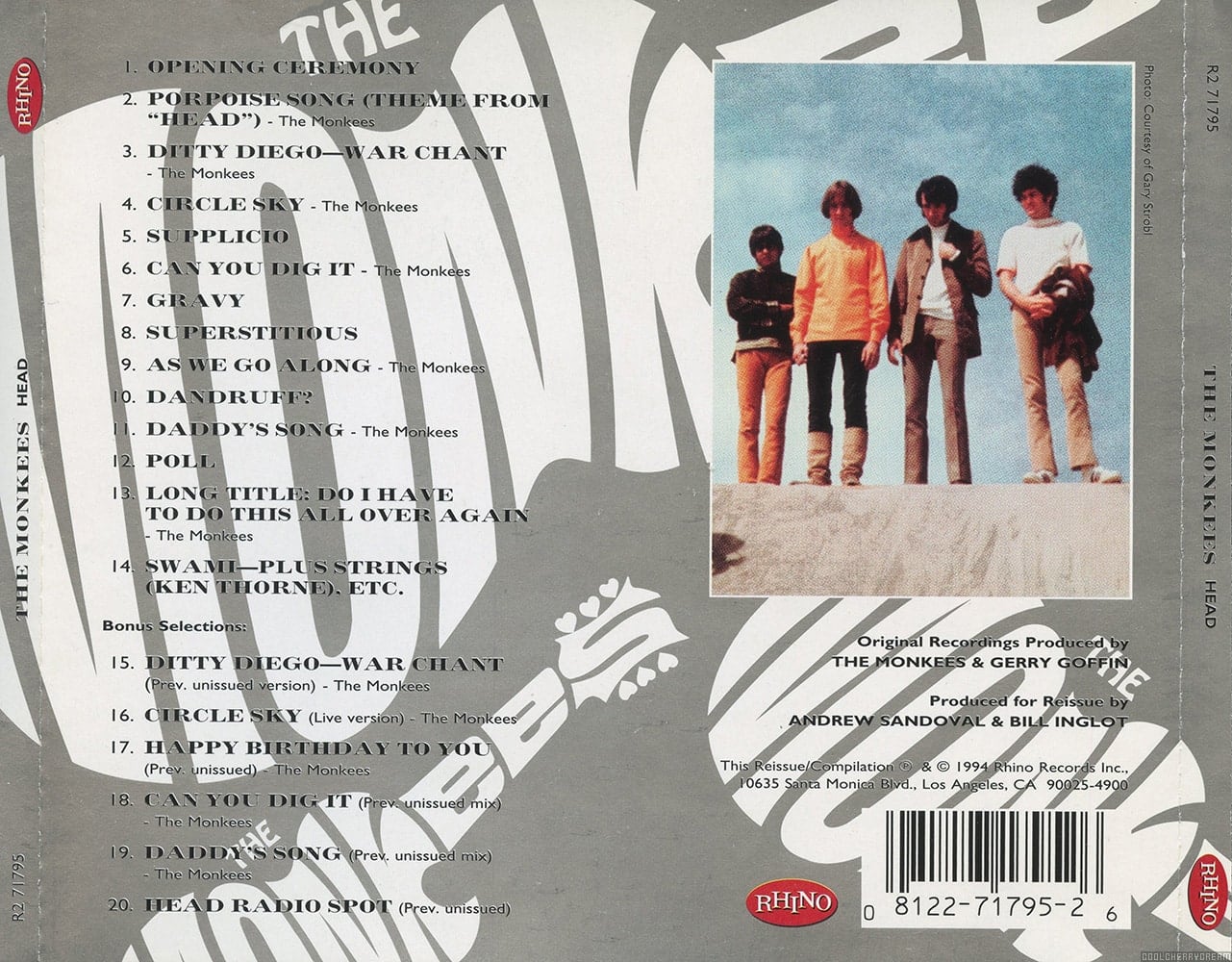 Head Lyrics The Monkees Sunshine Factory Monkees Fan Site