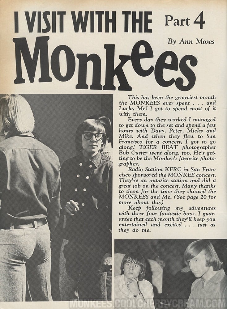 Monkees Answer 20 Questions, Tiger Beat (March 1967)
