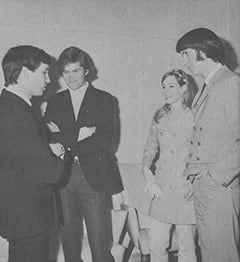 Gene Pitney, Micky Dolenz, Phyllis Barbour Nesmith, Mike Nesmith