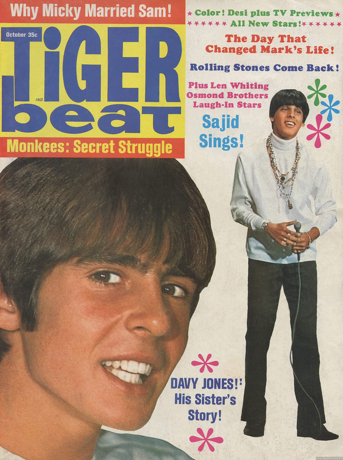 spiselige læber samle Tiger Beat (October 1968) | Sunshine Factory | Monkees Fan Site